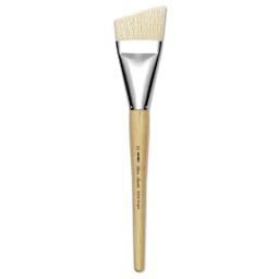Silver Brush Silver Jumbo White Hog Bristle Brush - Angle, Mid-Handle, Size 50