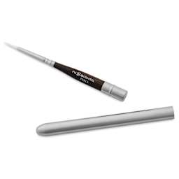 Escoda Perla Toray White Synthetic Travel Brush - Series 1438 Round, Size 2, Short Handle