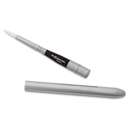 Escoda Perla Toray White Synthetic Travel Brush - Series 1438 Round, Size 8, Short Handle