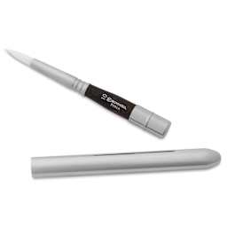 Escoda Perla Toray White Synthetic Travel Brush - Series 1438 Round, Size 10, Short Handle