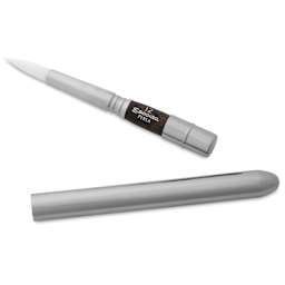 Escoda Perla Toray White Synthetic Travel Brush - Series 1438 Round, Size 12, Short Handle