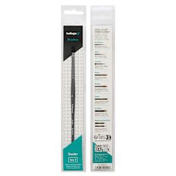 Vallejo Synthetic Squirrel Hobby Brush - Filbert Shader, Size 2, front and back of packaging