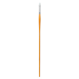 Utrecht Series 300 White Taklon Brushes - Bright, Size 2, Long Handle