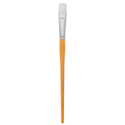 Utrecht Series 300 White Taklon Brush - Bright, Size 12, Long Handle