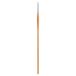 Utrecht Series 300 White Taklon Brush - Flat, Size 1, Long Handle