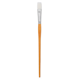 Utrecht Series 300 White Taklon Brush - Flat, Size 10, Long Handle