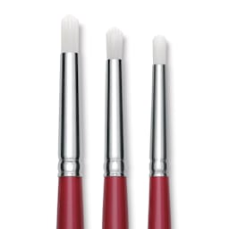 Silver Brush Art Sherpa Cloud Synthetic Brushes (close-up)