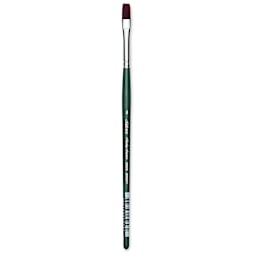 Silver Brush Ruby Satin Synthetic Brush - Bright, Size 8, Short Handle