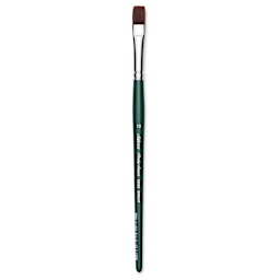 Silver Brush Ruby Satin Synthetic Brush - Bright, Size 10, Short Handle
