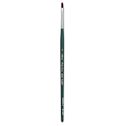 Silver Brush Ruby Satin Synthetic Brush - Filbert, Size 2, Short Handle