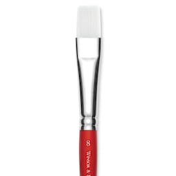 Winsor & Newton University Brush - Flat, Size 8, Short Handle