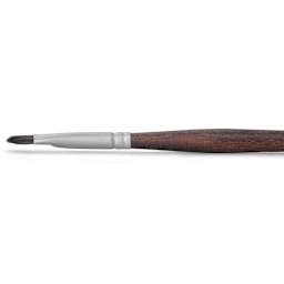 Raphaël Textura Brush - D-Brush, Size 0, Long Handle side view