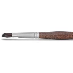 Raphaël Textura Brush - D-Brush, Size 8, Long Handle side view