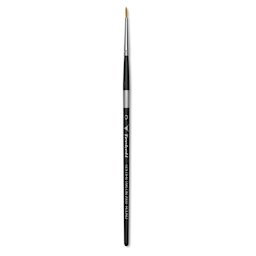 Trekell Synthetic Gold Taklon Brush - Round, Short Handle, Size 0
