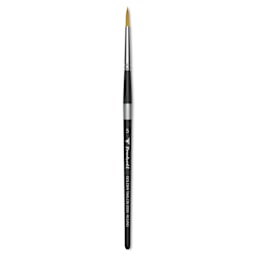 Trekell Synthetic Gold Taklon Brush - Round, Short Handle, Size 5