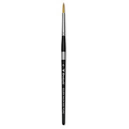 Trekell Synthetic Gold Taklon Brush - Round, Short Handle, Size 6