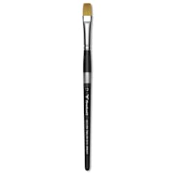 Trekell Synthetic Gold Taklon Brush - Bright, Short Handle, Size 12