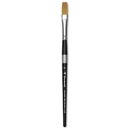 Trekell Synthetic Gold Taklon Brush - Flat, Short Handle, Size 10