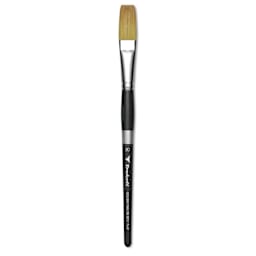Trekell Synthetic Gold Taklon Brush - Flat, Short Handle, Size 20