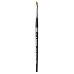 Trekell Synthetic Gold Taklon Brush - Filbert, Short Handle, Size 4