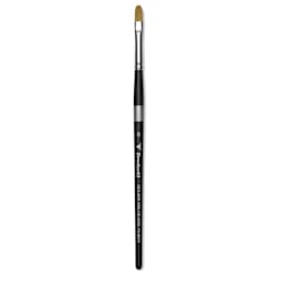 Trekell Synthetic Gold Taklon Brush - Filbert, Short Handle, Size 6