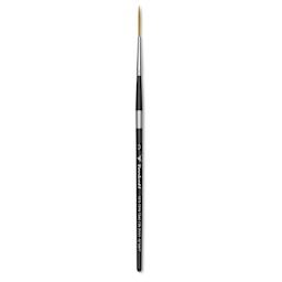 Trekell Synthetic Gold Taklon Brush - Script/Rigger, Short Handle, Size 0