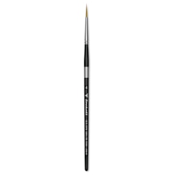 Trekell Synthetic Gold Taklon Brush - Liner, Short Handle, Size 4