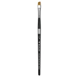 Trekell Synthetic Gold Taklon Brush - Angle, Short Handle, Size 1/4"