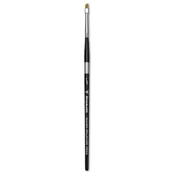 Trekell Synthetic Gold Taklon Brush - Angle, Short Handle, Size 1/8"