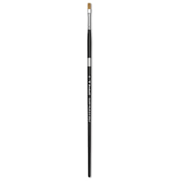 Trekell Synthetic Gold Taklon Brush - Bright, Long Handle, Size 6