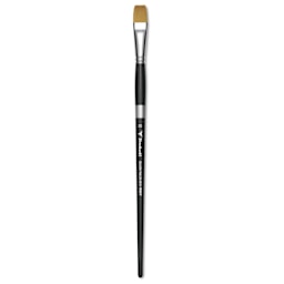 Trekell Synthetic Gold Taklon Brush - Bright, Long Handle, Size 20
