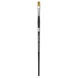 Trekell Synthetic Gold Taklon Brush - Flat, Long Handle, Size 10