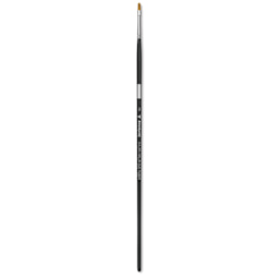 Trekell Synthetic Gold Taklon Brush - Filbert, Long Handle, Size 2