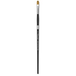 Trekell Synthetic Gold Taklon Brush - Filbert, Long Handle, Size 10