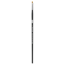 Trekell Synthetic Gold Taklon Brush - Cat's Tongue, Long Handle, Size 4