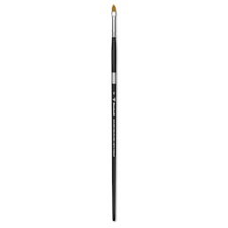 Trekell Synthetic Gold Taklon Brush - Cat's Tongue, Long Handle, Size 6