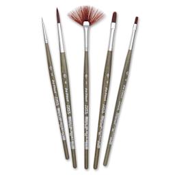 Da Vinci Forte Synthetic Brushes - Set of 5, Short Handle, Set 5008