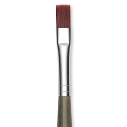 Da Vinci Forte Synthetic Brush - Bright, Short Handle, Size 8, close-up