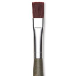 Da Vinci Forte Synthetic Brush - Bright, Short Handle, Size 12, close-up