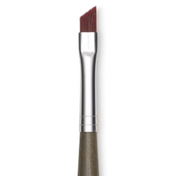 Da Vinci Forte Synthetic Brush - Slant, Short Handle, Size 8, close-up