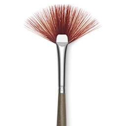 Da Vinci Forte Synthetic Brush - Fan, Short Handle, Size 1, close-up