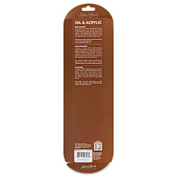 Silver Brush Black Pearl Synthetic Brushes - Stroke, Portrait and Figure Painting, Set of 5, back of pack