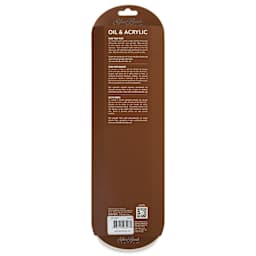 Silver Brush Black Pearl Synthetic Brushes - Variety Detail Painting, Set of 8, back of the pack