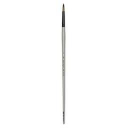 Silver Brush Black Pearl Synthetic Brush - Series 6400, Round, Size 4, Long Handle