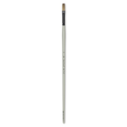 Silver Brush Black Pearl Synthetic Brush - Series 6401, Flat, Size 3, Long Handle