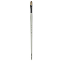 Silver Brush Black Pearl Synthetic Brush - Series 6401, Flat, Size 4, Long Handle