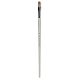 Silver Brush Black Pearl Synthetic Brush - Series 6401, Flat, Size 5, Long Handle
