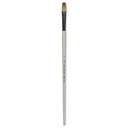 Silver Brush Black Pearl Synthetic Brush - Series 6401, Flat, Size 6, Long Handle