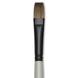 Silver Brush Black Pearl Synthetic Brush - Series 6402, Bright, Size 8, Long Handle, close-up