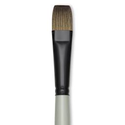 Silver Brush Black Pearl Synthetic Brush - Series 6402, Bright, Size 10, Long Handle, close-up